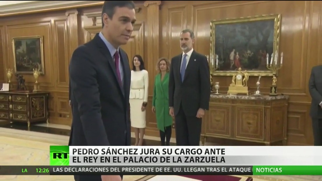 España: Pedro Sánchez jura su cargo ante el rey