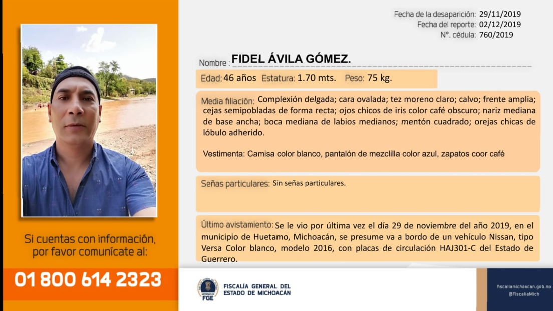 Autoridades localizan el cuerpo del periodista Fidel Ávila cerca del estado mexicano de Guerrero
