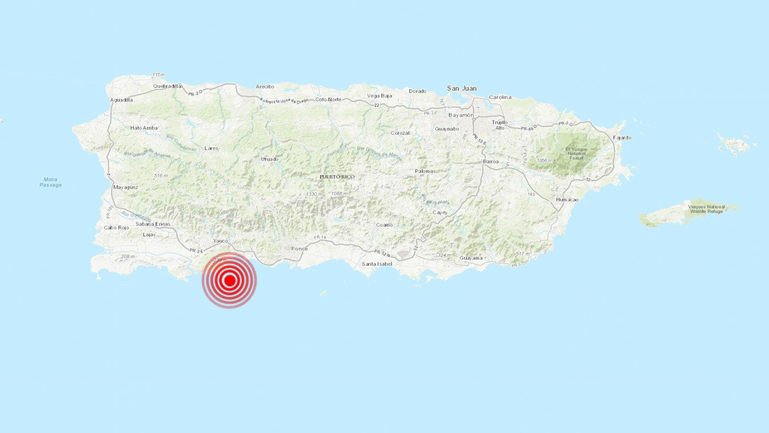 Un sismo de magnitud 5,2 se registra en Puerto Rico