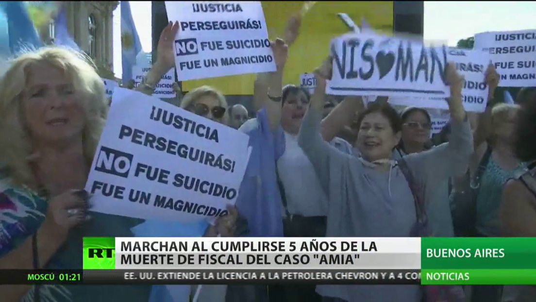 Organizan una marcha en Buenos Aires al cumplirse 5 años de la muerte del fiscal del caso AMIA