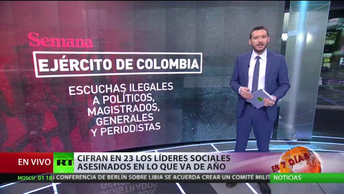 Cifran en 23 los líderes sociales asesinados en lo que va de año en Colombia