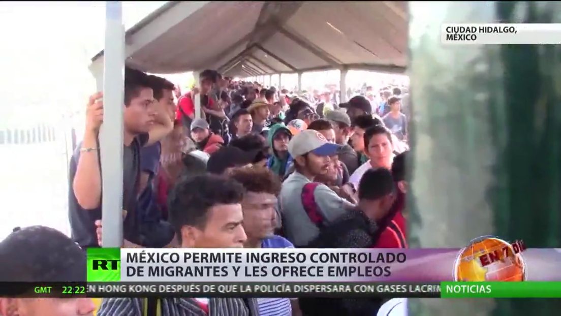 México permite el ingreso controlado de migrantes y les ofrece empleos