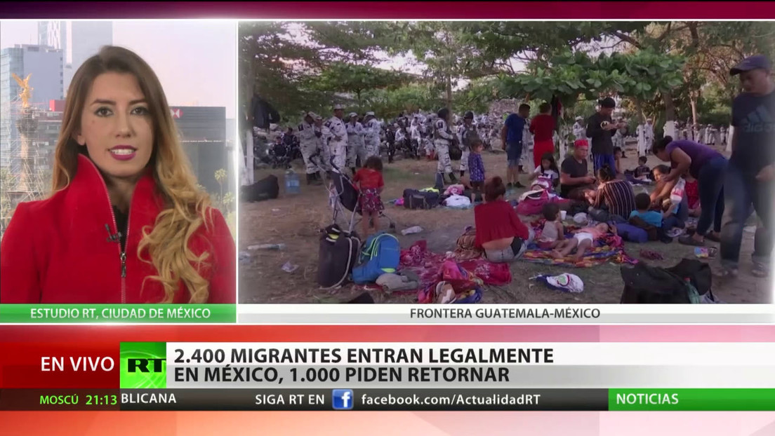 2.400 migrantes entran legalmente a México