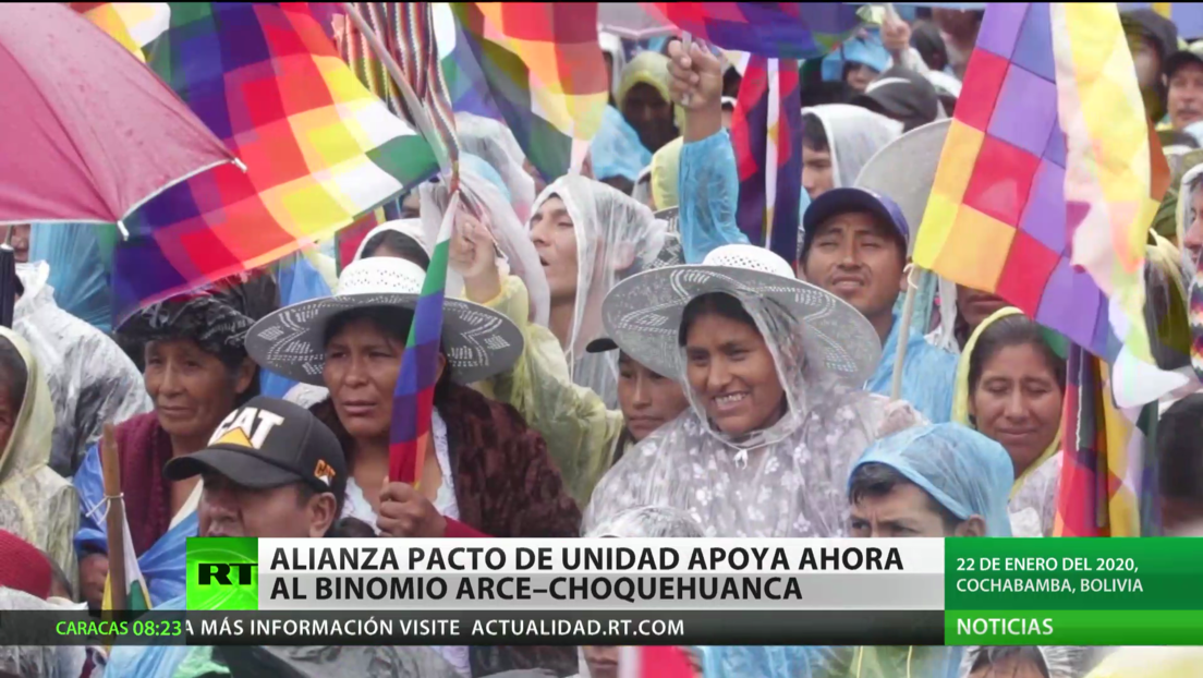 Bolivia: Alianza Pacto de Unidad apoya ahora al binomio Arce - Choquehuanca
