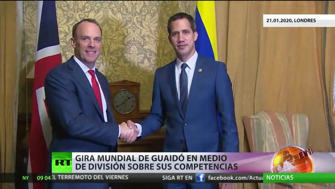Guaidó finaliza su gira mundial en medio de la división sobre sus competencias