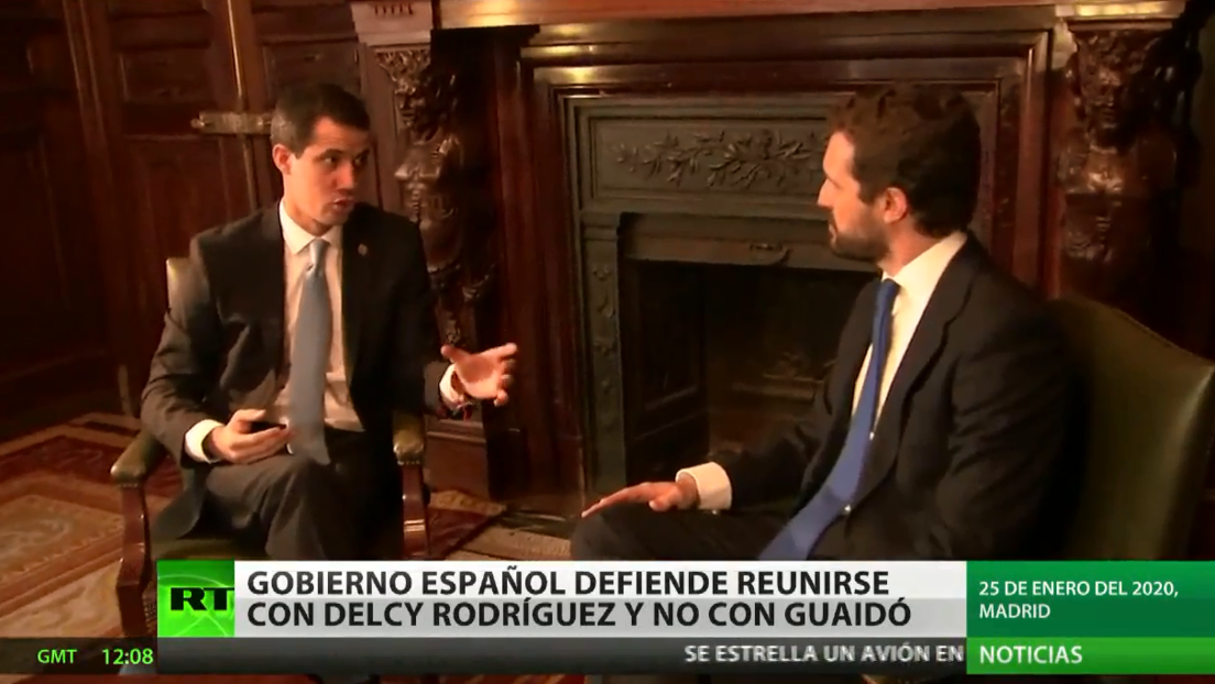 El Gobierno de España se defiende tras reunirse con Delcy Rodríguez y no con Juan Guaidó