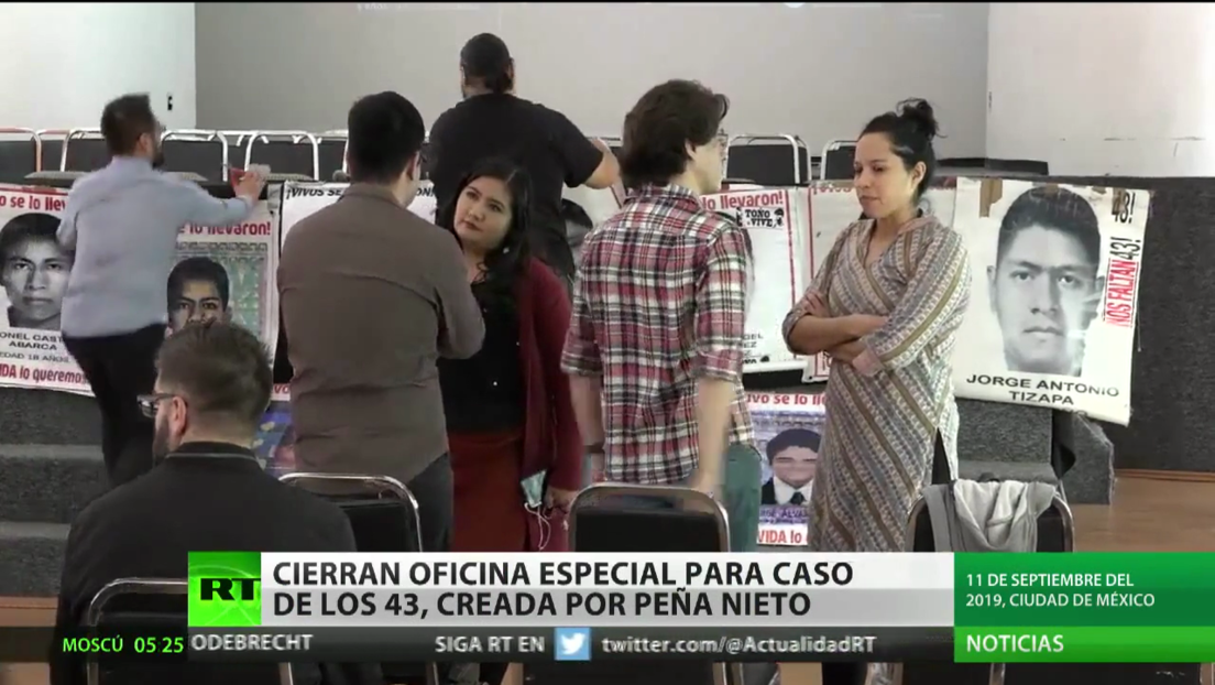 Cierran en México la Oficina Especial para investigación del caso de los 43, creada por Peña Nieto