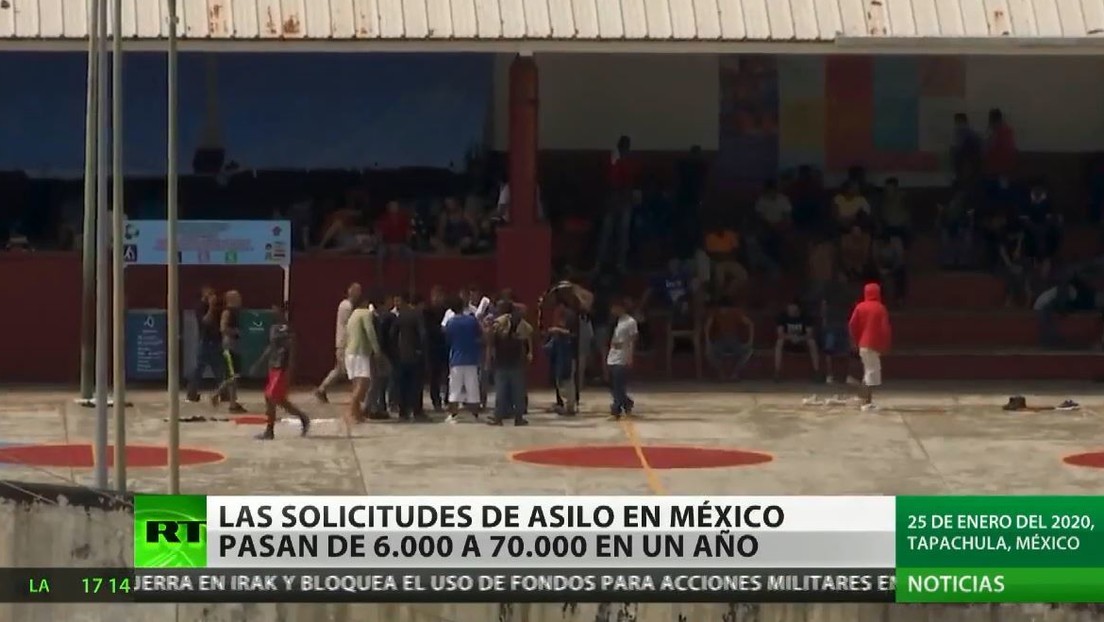 Las solicitudes de asilo se multiplican por más de diez en un año en México