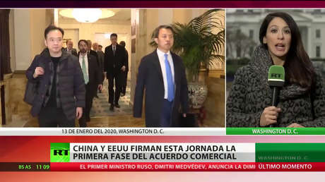 China y EE.UU. firman la primera fase de su acuerdo comercial