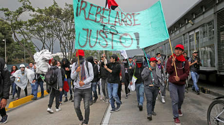 VIDEO: Manifestantes protestan contra las políticas de Iván Duque en Colombia
