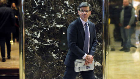 Presentador de ABC News hace el gesto de cortar el cuello para que el canal interrumpa las declaraciones del abogado de Trump