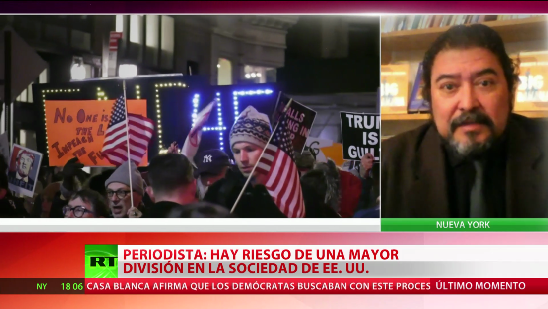 Periodista: Hay riesgo de una mayor división en la sociedad de EE.UU.