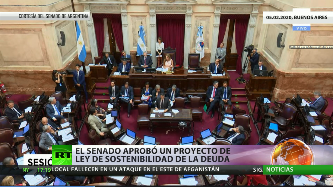 El Senado argentino aprueba un proyecto de ley de sostenibilidad de la deuda