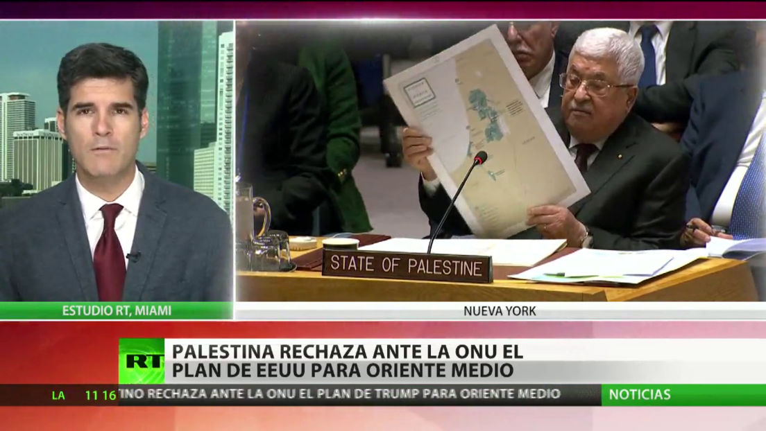 Palestina rechaza ante la ONU el plan de EE.UU. para Oriente Medio