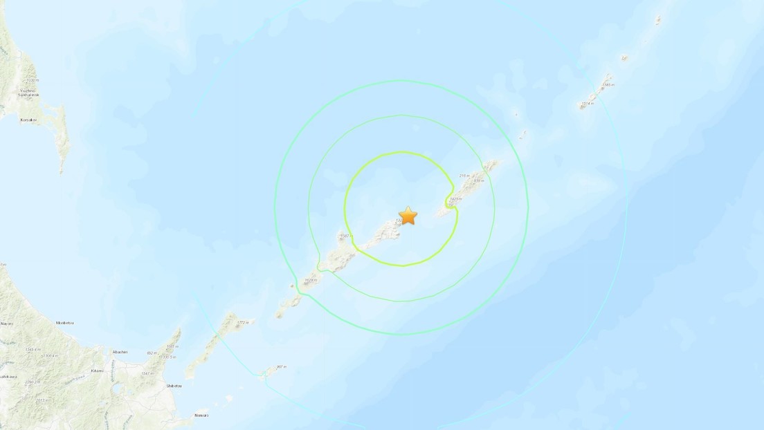 Un sismo de magnitud 6,9 se registra frente a las costas de las islas Kuriles