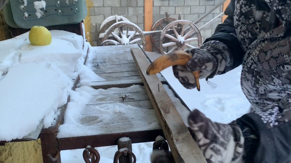 ¿Clavar un clavo con una banana? Los ingeniosos trucos para convivir con el frío extremo en la región rusa de Yakutia