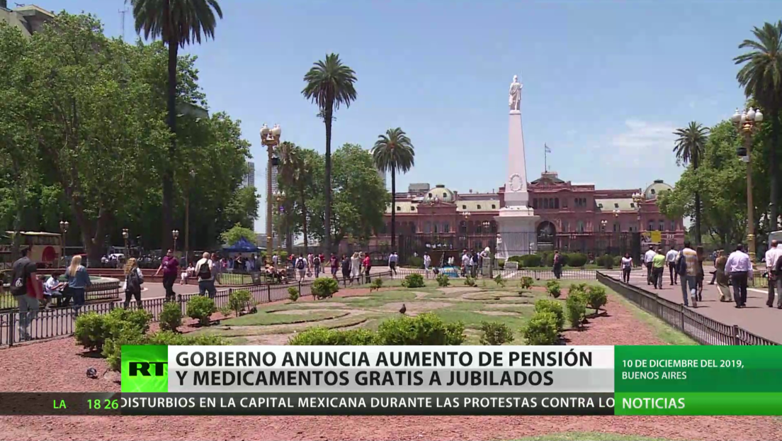 El Gobierno de Argentina anuncia medicamentos gratis para jubilados y aumento de pensiones
