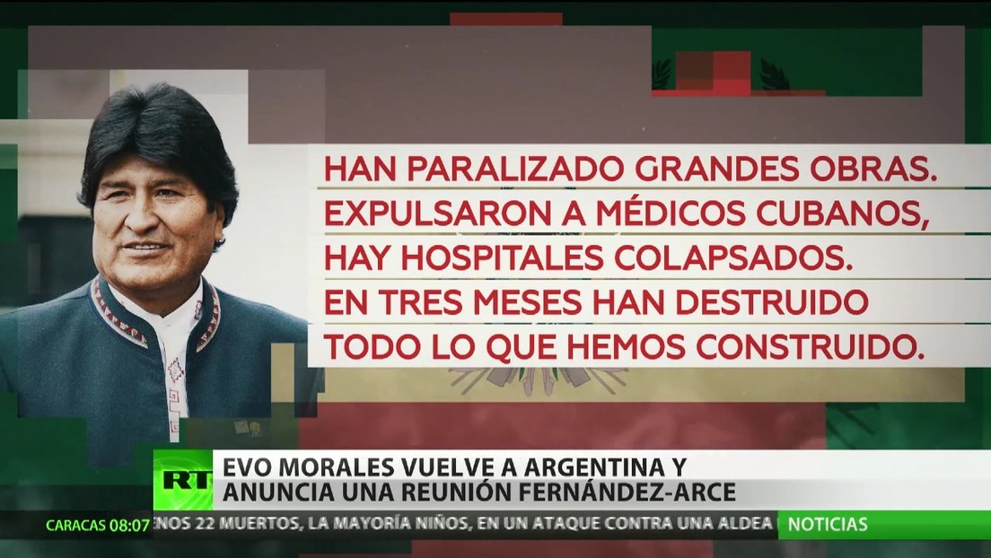 Evo Morales vuelve a Argentina y anuncia una reunión Alberto Fernández y Luis Arce