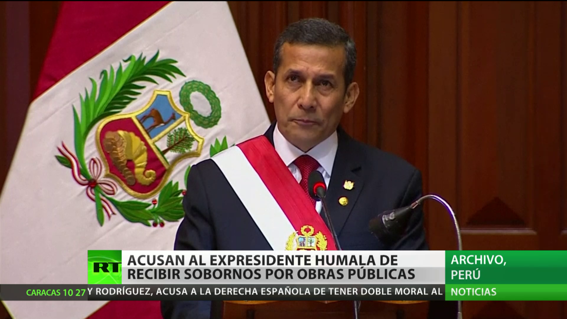 Acusan al expresidente de Perú Humala de recibir sobornos por las obras públicas