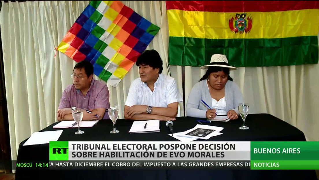 Tribunal Supremo Electoral pospone decisión sobre habilitación de Evo Morales