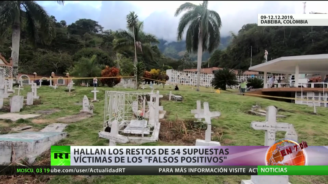 Hallan los restos de 54 supuestas víctimas de los "falsos positivos" en Colombia