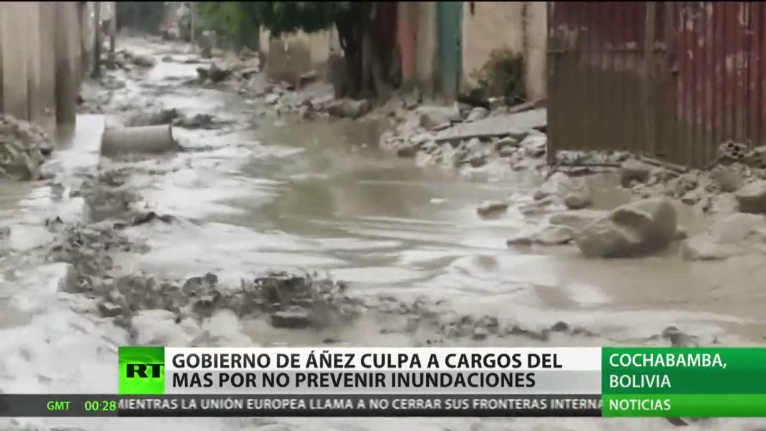 El Gobierno autoproclamado de Bolivia culpa a las exautoridades del MAS por no prevenir las inundaciones