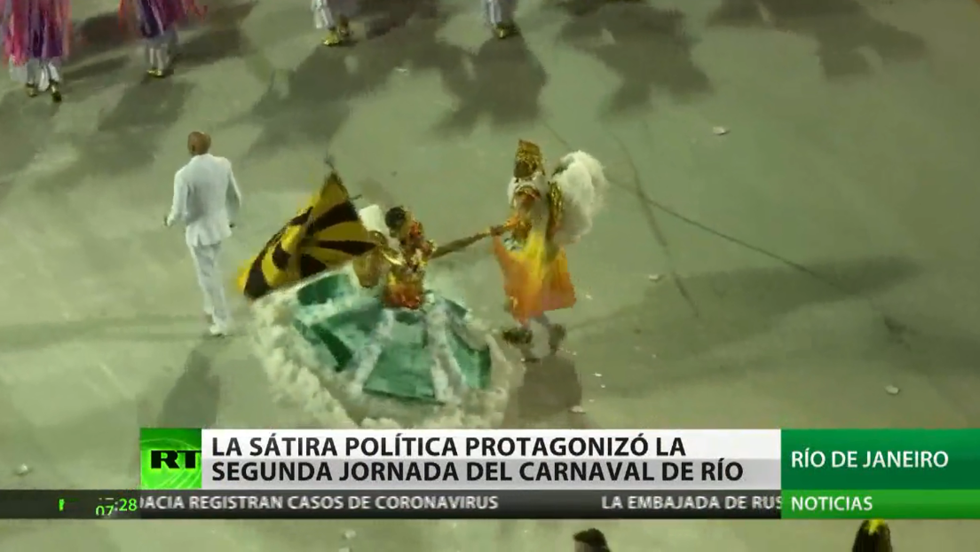 La sátira política protagoniza la segunda jornada del Carnaval de Río