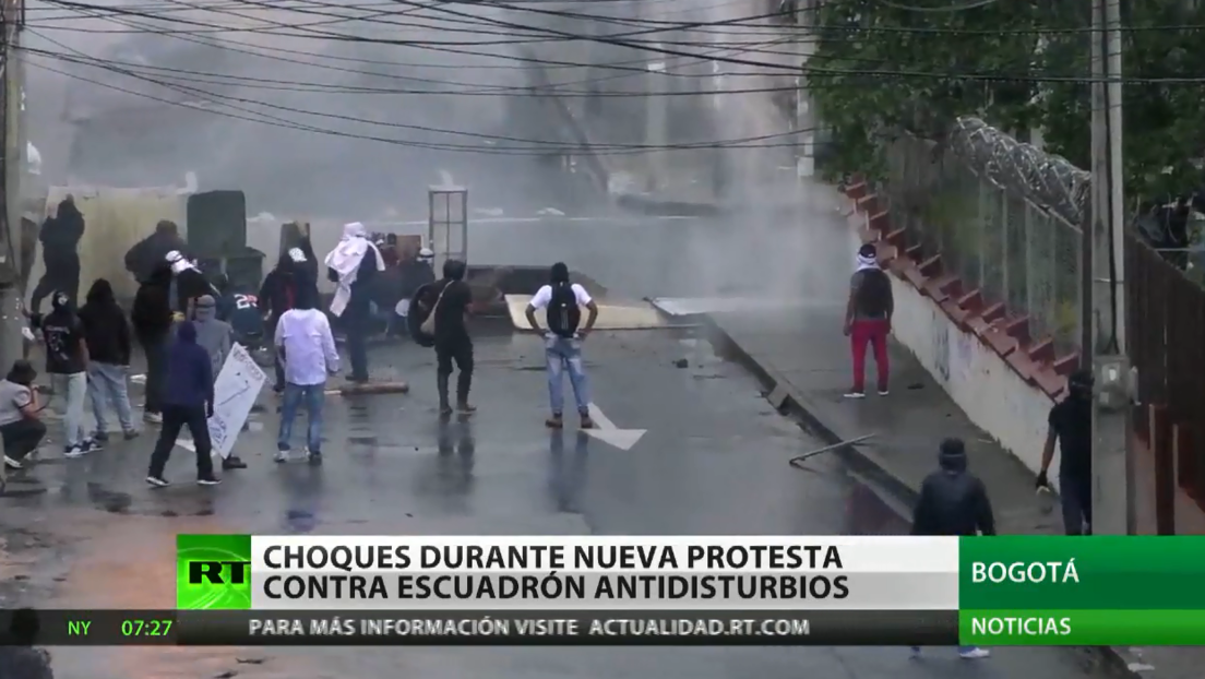 Nueva protesta contra el Escuadrón Antidisturbios en Colombia