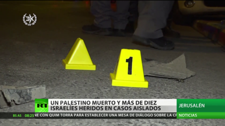 Un palestino muere y más de diez israelíes resultan heridos en dos casos aislados