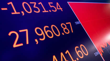 El índice Dow Jones cae más de 800 puntos en medio del pánico por el coronavirus