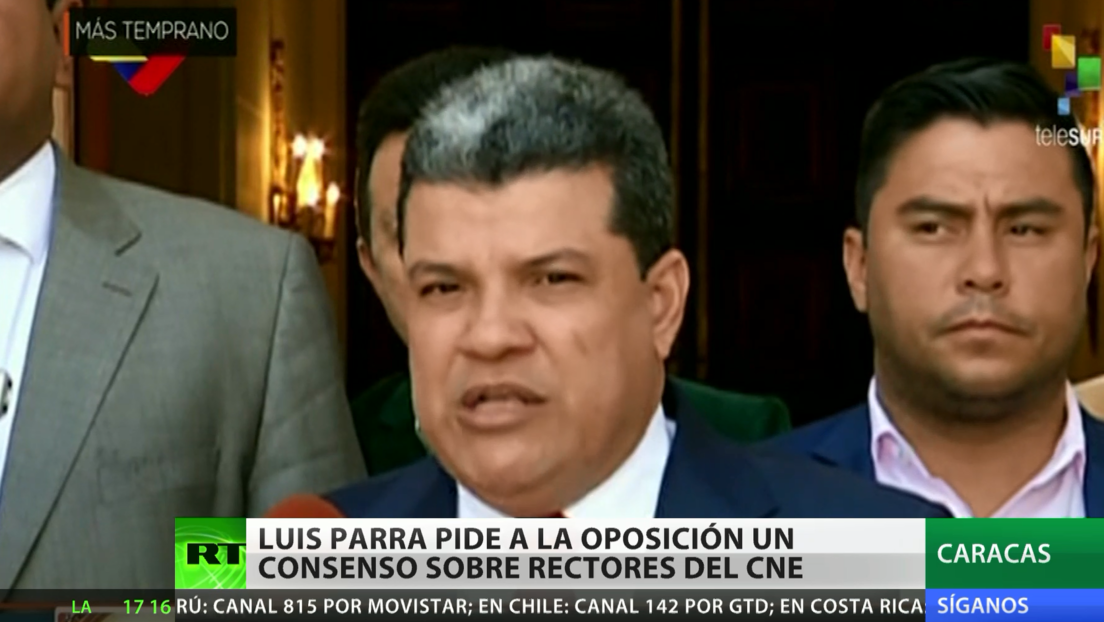 Luis Parra pide a la oposición un consenso sobre rectores del CNE en Venezuela