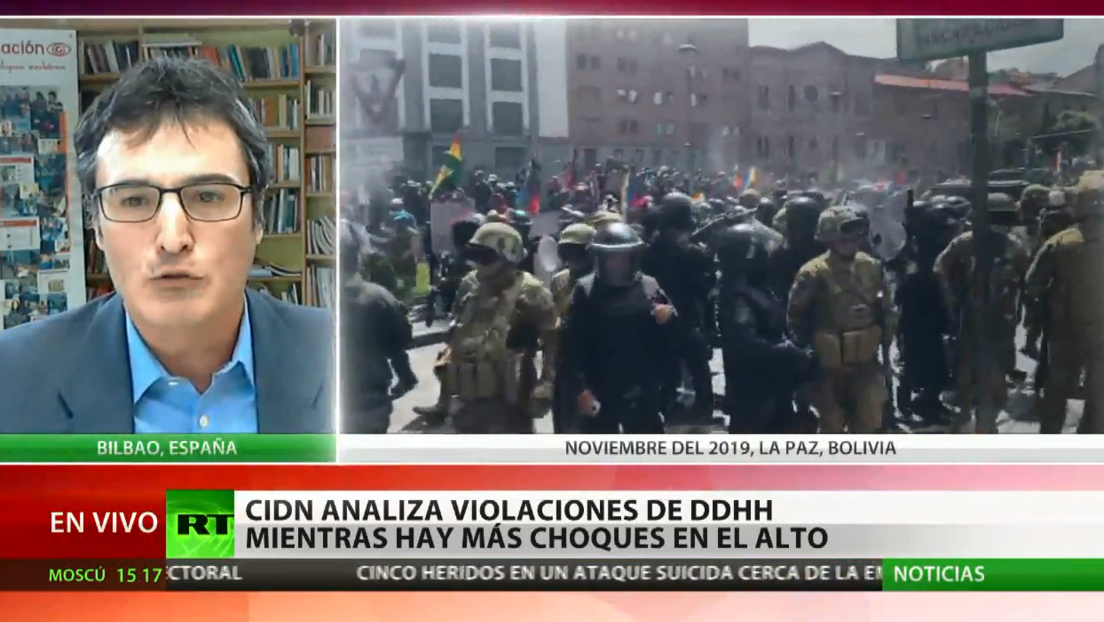 Periodista critica el silencio de los medios sobre la represión en Bolivia
