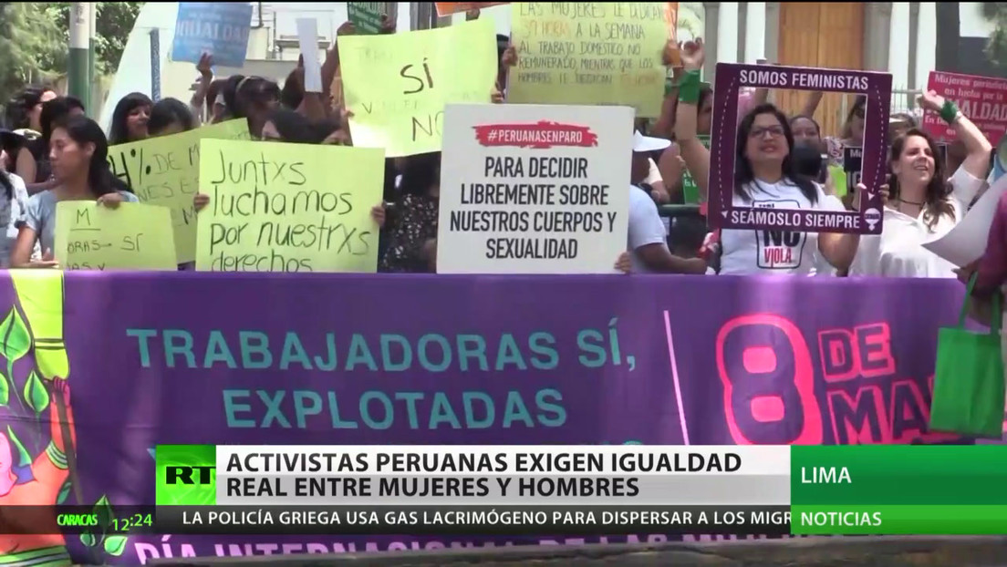 Activistas peruanas exigen igualdad real de género