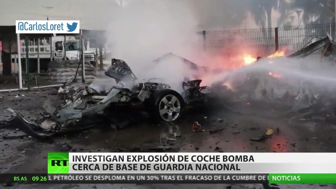 Investigan en México la explosión de un coche bomba cerca de una base de la Guardia Nacional