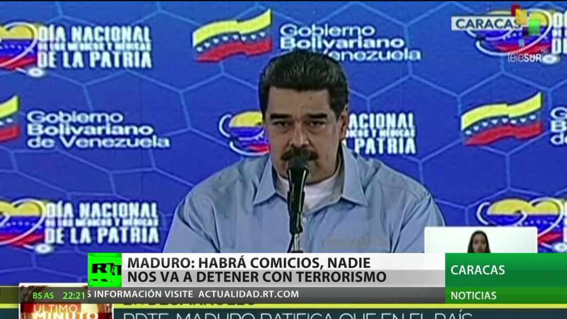 Maduro: Habrá comicios, nadie nos va a detener con terrorismo