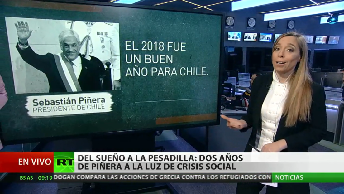 Piñera llega "debilitado" a la mitad de su mandato, pero Chile no tiene a "nadie quien le suceda"