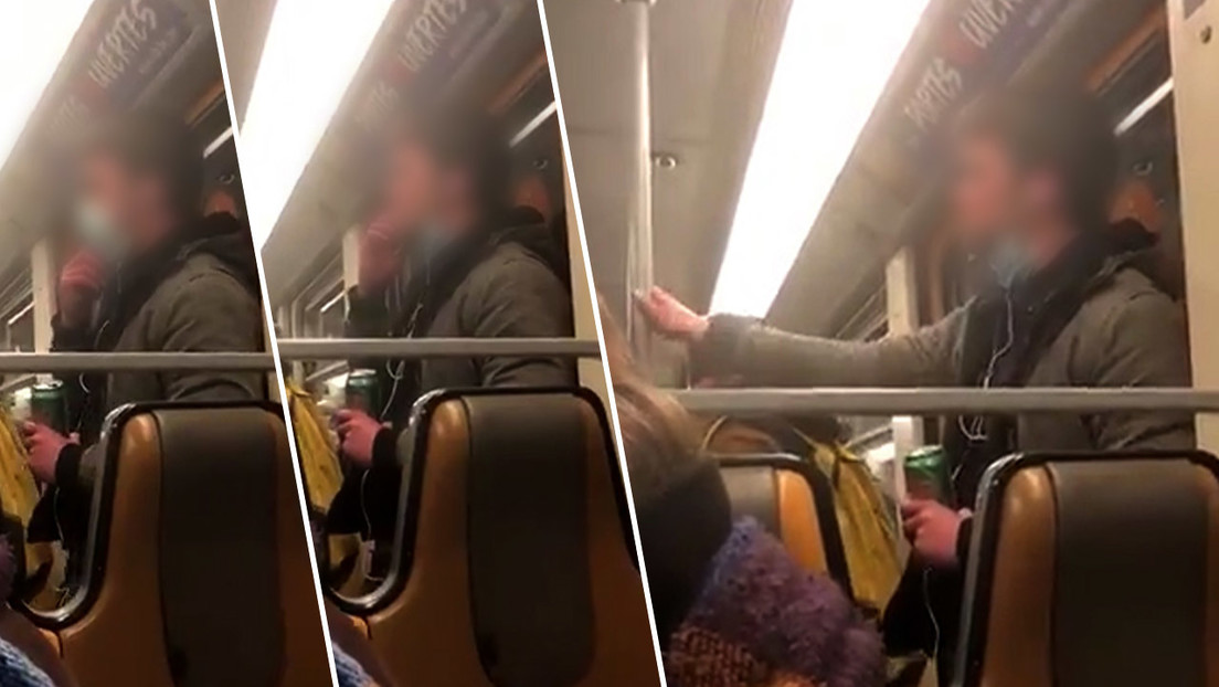 VIDEO: Un hombre unta con su saliva los pasamanos del metro de Bruselas en medio de la epidemia del covid-19