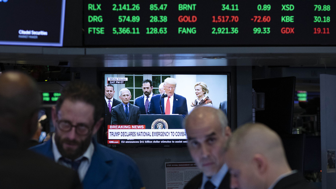 Wall Street se dispara tras el anuncio de Trump de las medidas para hacer frente a la pandemia de covid-19