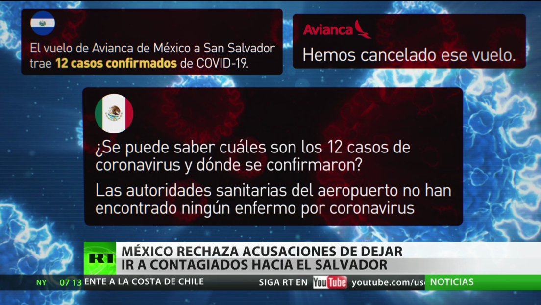 México rechaza acusaciones de dejar ir a contagiados con coronavirus hacia El Salvador
