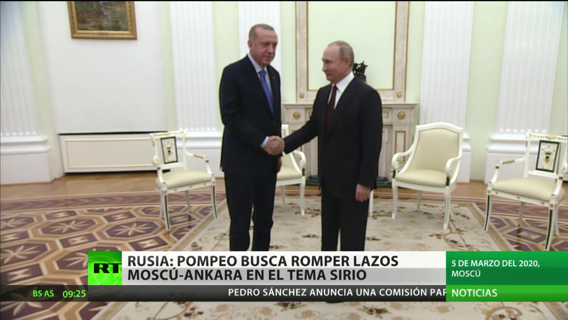 Rusia estima que Pompeo busca romper los lazos entre Moscú y Ankara respecto a Siria