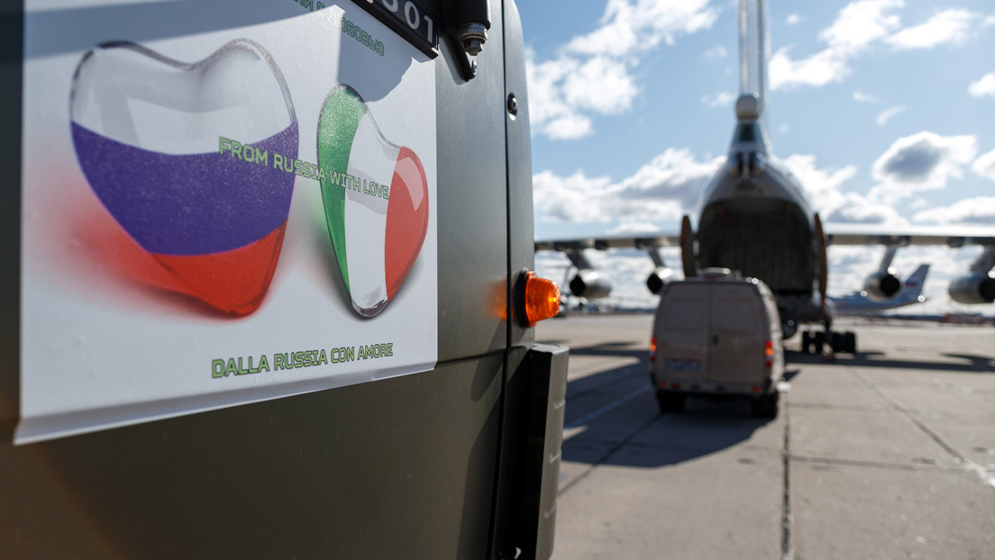 Rusia envía 13 aviones militares para ayudar a Italia ante la pandemia de covid-19
