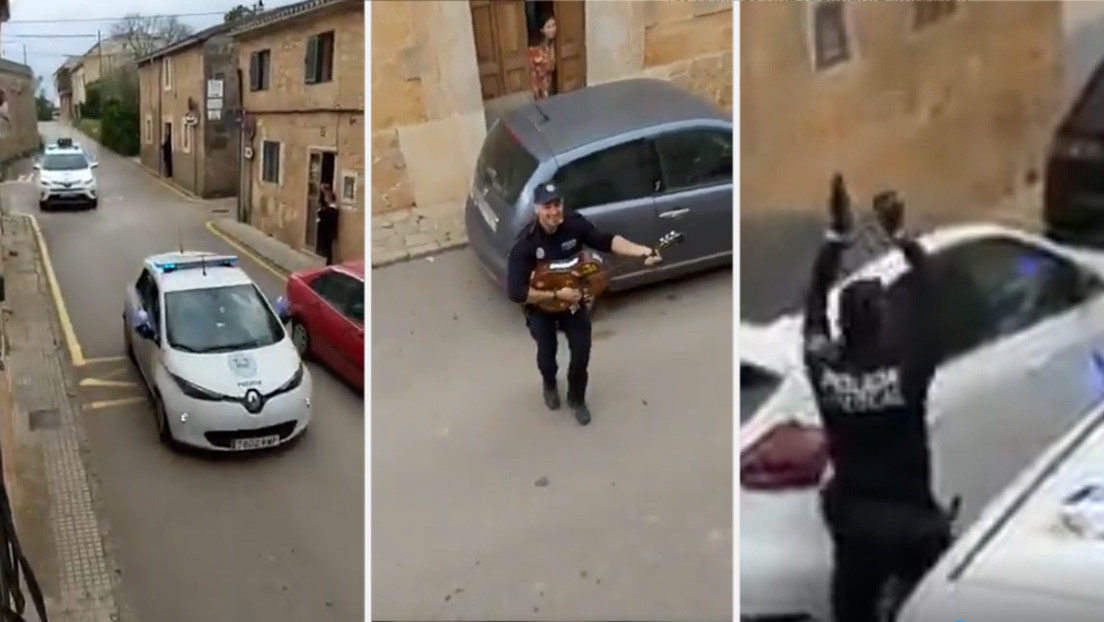 VIDEO: Policías españoles cantan y bailan para animar a los vecinos durante la cuarentena por el coronavirus