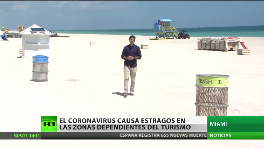 El coronavirus causa estragos en las zonas dependientes del turismo en EE.UU.