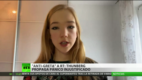 'AntiGreta' a RT: "Ella no tiene nada que ver con la ciencia, lo que hace es propagar pánico"