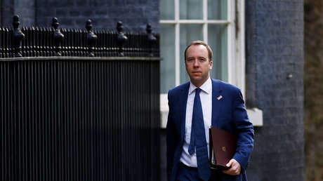 El secretario de Salud del Reino Unido da positivo por coronavirus