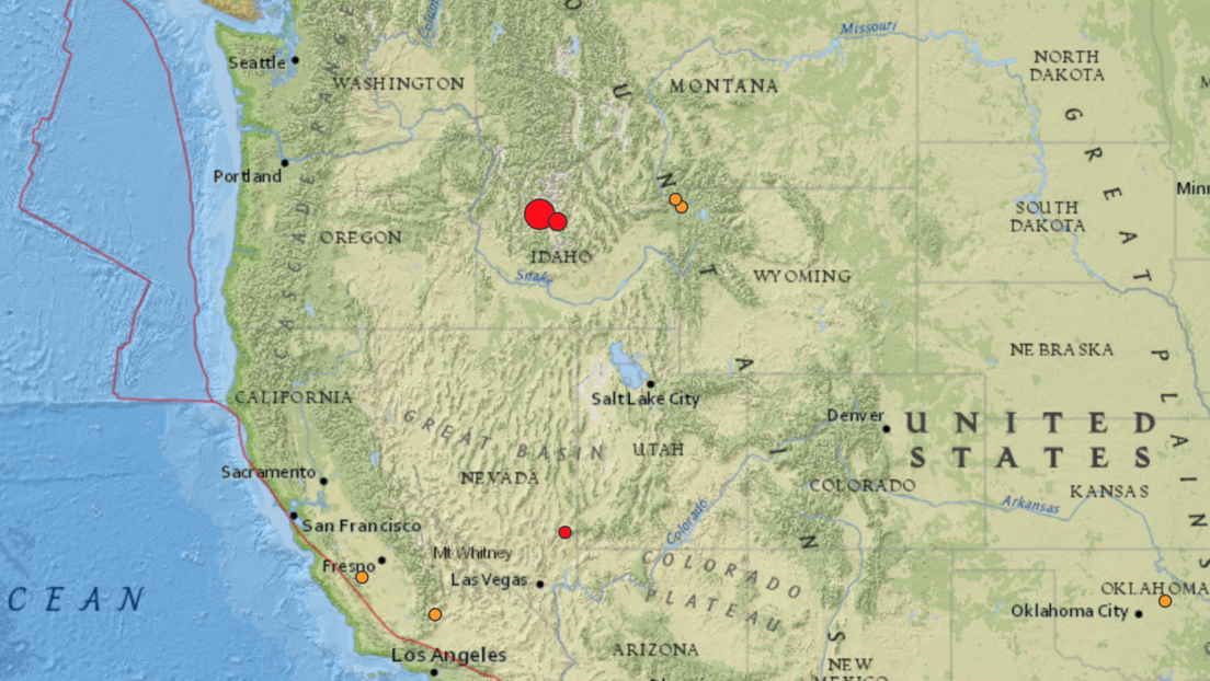 EE.UU.: Se registra un potente sismo de magnitud 6,5 en Idaho (VIDEOS)