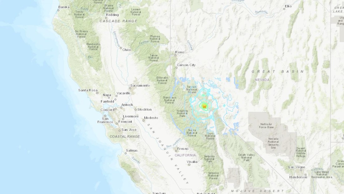 Un sismo de magnitud 5,2 sacude California, cerca de la frontera con Nevada