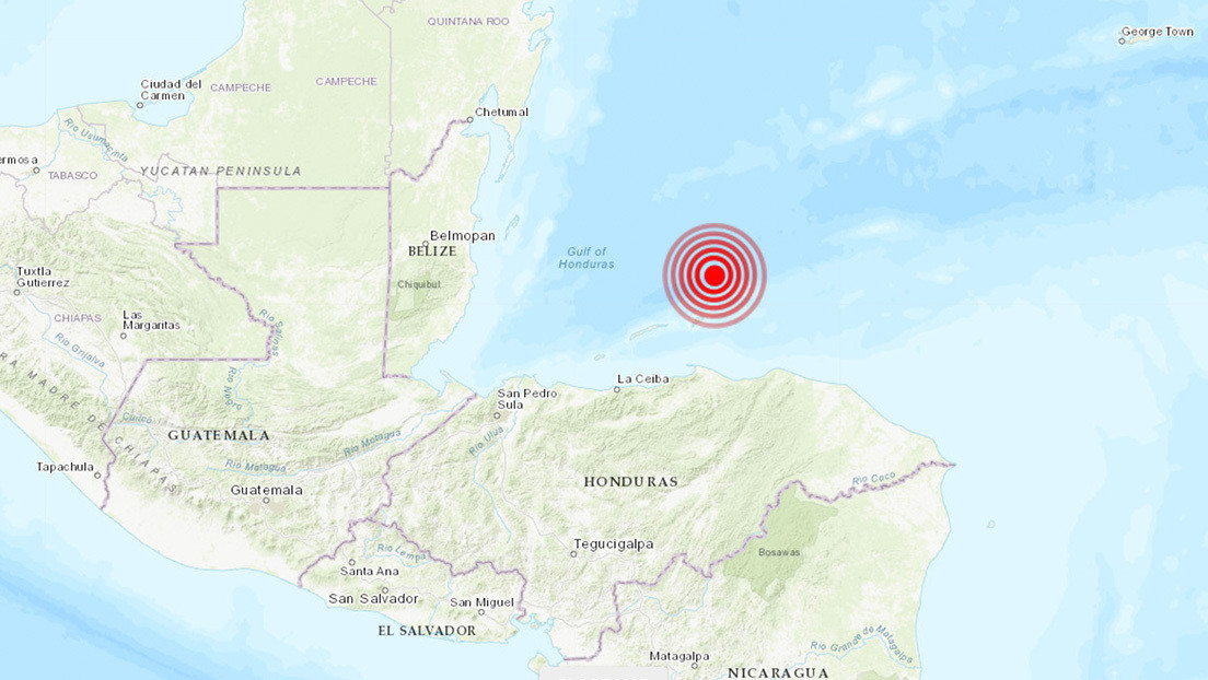 Un sismo de magnitud 6,0 se registra frente a las costas de Honduras