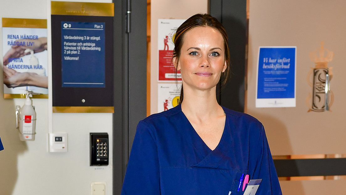La princesa Sofía de Suecia trabaja como voluntaria en un hospital en medio de la pandemia de coronavirus