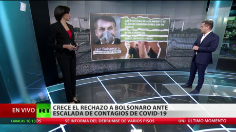 Crece en Brasil el rechazo a Bolsonaro ante la escalada de contagios por covid-19